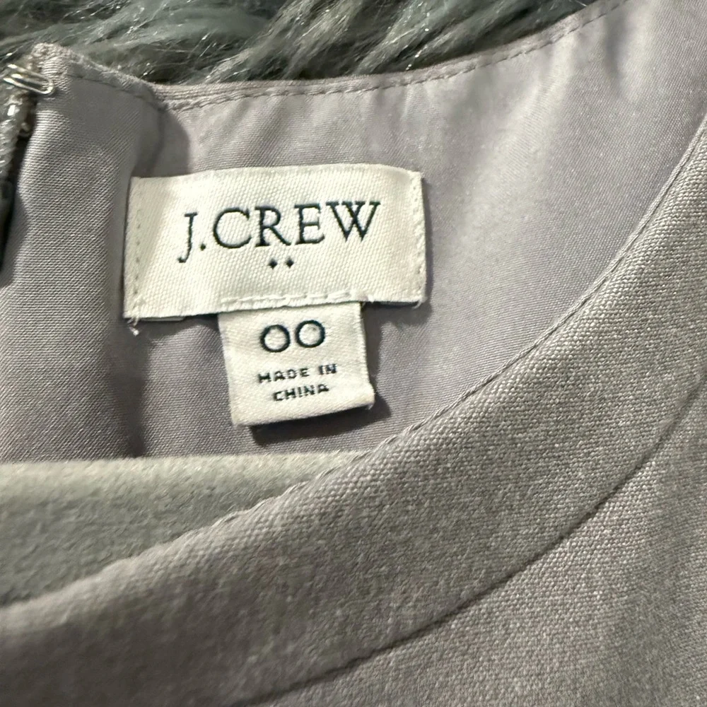 J. Crew Sleeveless Dress - Size 00 | Color: Grey